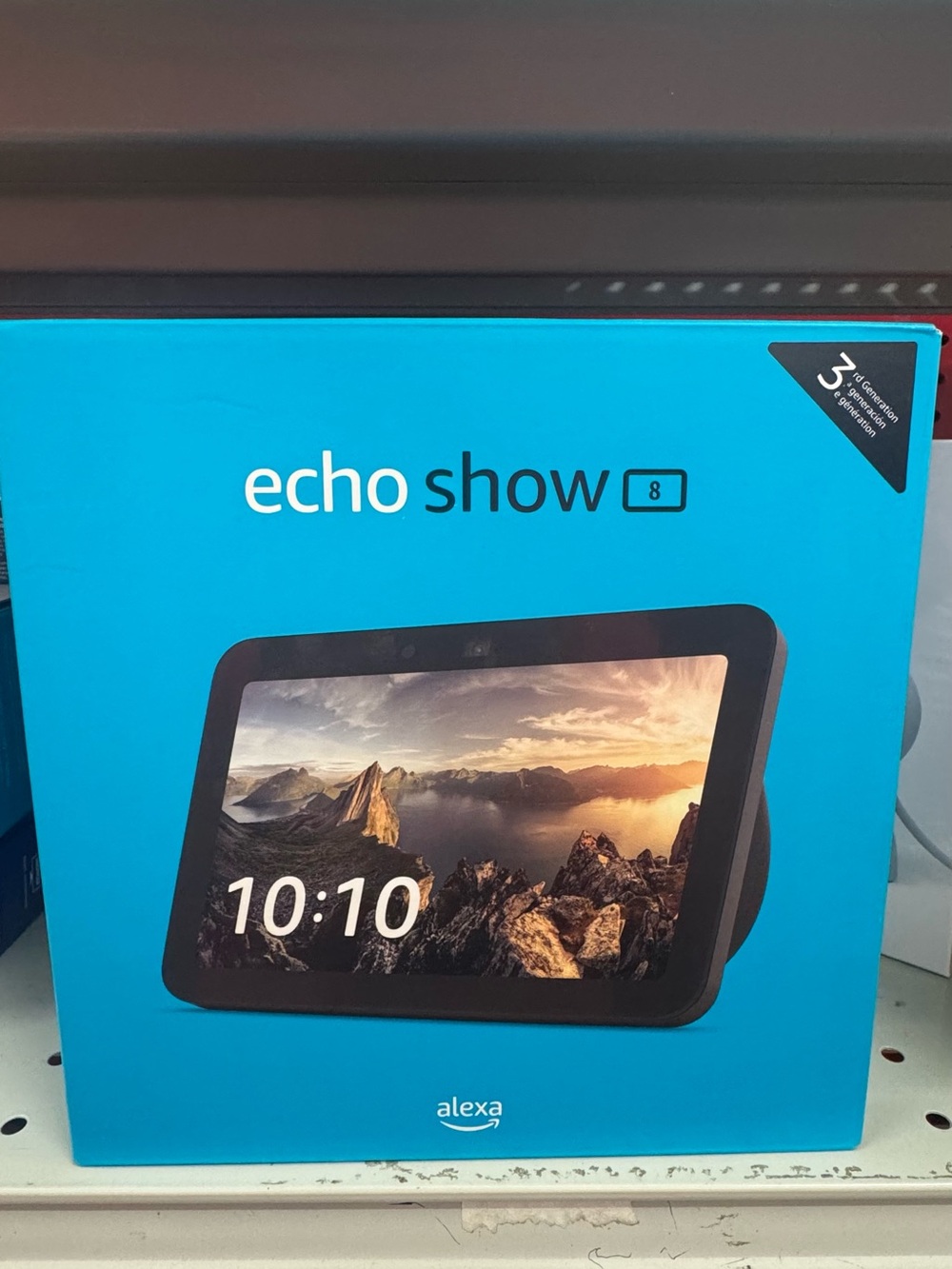Amazon Echo Show 8 Smart Display - Cyan Box
